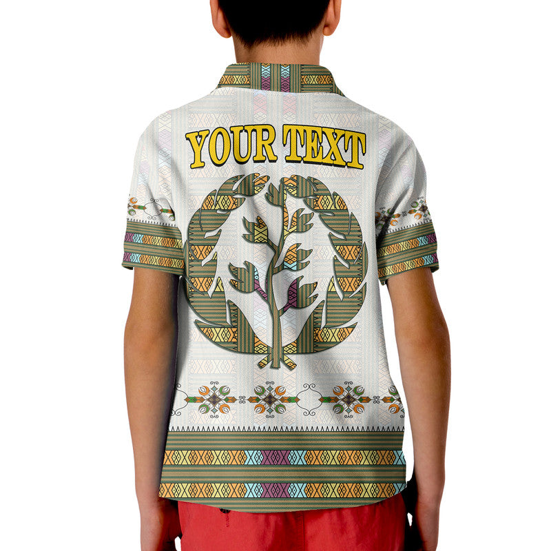 Custom Eritrea Polo Shirt Flag Of Eritrean Tibeb Style - Wonder Print Shop