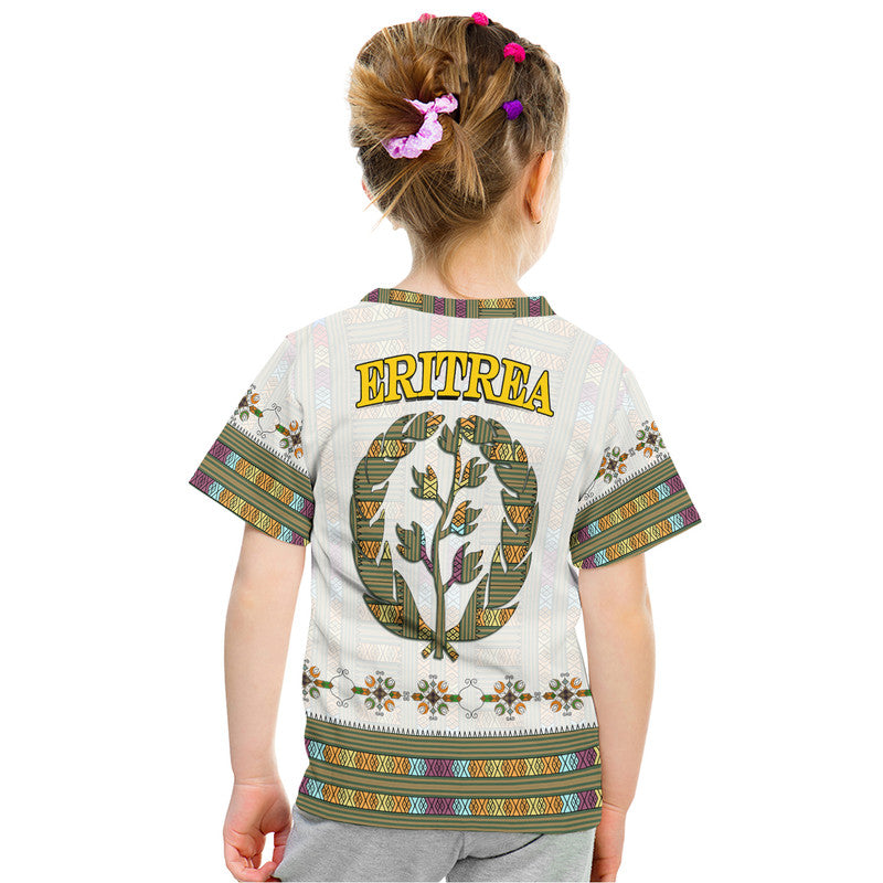 Eritrea T Shirt Flag Of Eritrean Tibeb Style - Wonder Print Shop