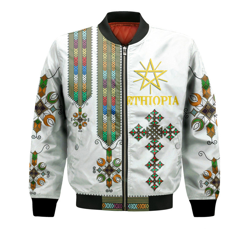 (Custom Personalised) Ethiopia Bomber Jacket Ethiopian Tibeb Basic Style LT9 - Wonder Print Shop