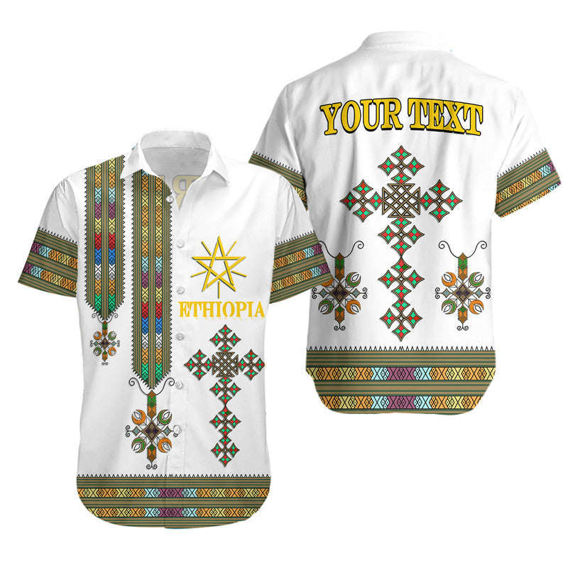 (Custom Personalised) Ethiopia Hawaiian Shirt Ethiopian Tibeb Basic Style - Wonder Print Shop