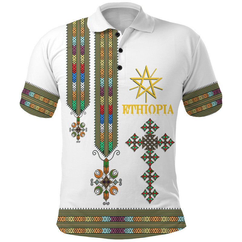 Custom Ethiopia Polo Shirt Ethiopian Tibeb Basic Style - Wonder Print Shop