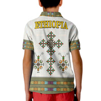 Ethiopia Polo Shirt Ethiopian Tibeb Pattern Style - Wonder Print Shop