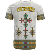 Custom Ethiopia T Shirt Ethiopian Tibeb Pattern Style - Wonder Print Shop