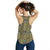 Ethiopia Women Racerback Tank Ethiopian Tibeb Pattern Style - Wonder Print Shop
