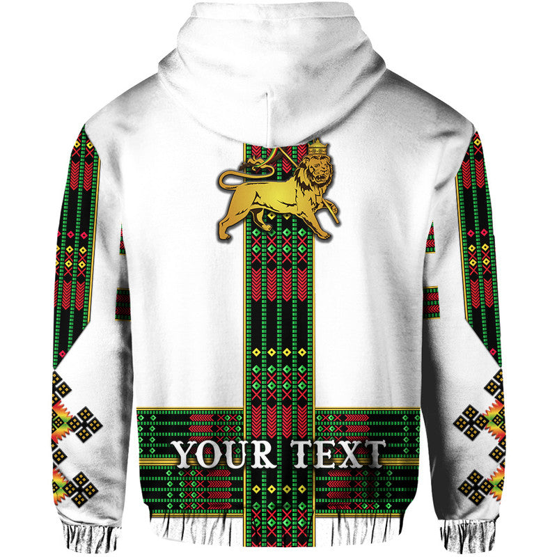Custom Ethiopia Hoodie Ethiopian Lion Of Judah Tibeb Vibes NO.1 Ver Flag Style LT8 - Wonder Print Shop