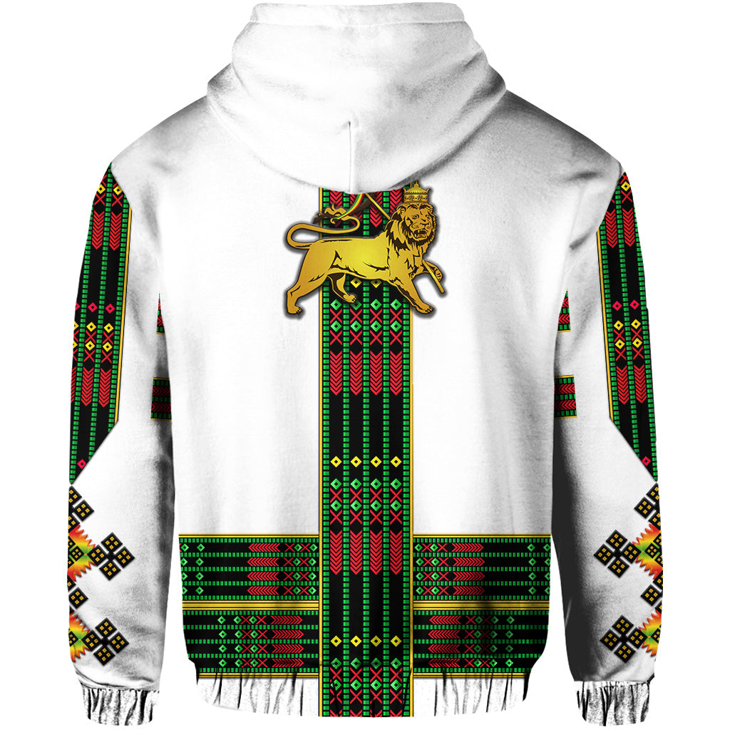 Ethiopia Hoodie Ethiopian Lion Of Judah Tibeb Vibes NO.1 Ver Flag Style LT8 - Wonder Print Shop