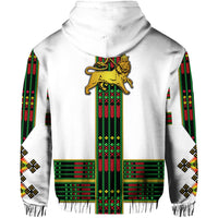Ethiopia Hoodie Ethiopian Lion Of Judah Tibeb Vibes NO.1 Ver Flag Style LT8 - Wonder Print Shop