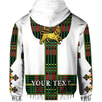 Custom Ethiopia Hoodie Ethiopian Lion Of Judah Tibeb Vibes Flag Style LT8 - Wonder Print Shop