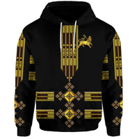 Ethiopia Hoodie Ethiopian Lion Of Judah Tibeb Vibes NO.1 Ver Black LT8 - Wonder Print Shop