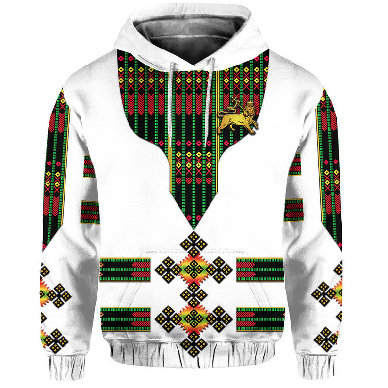 Custom Ethiopia Hoodie Ethiopian Lion Of Judah Tibeb Vibes Flag Style LT8 - Wonder Print Shop