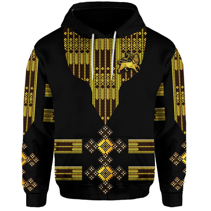 custom-personalised-ethiopia-zip-up-and-pullover-hoodie-ethiopian-lion-of-judah-tibeb-vibes-black