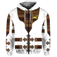 Ethiopia Hoodie Ethiopian Lion Of Judah Tibeb Vibes White LT8 - Wonder Print Shop