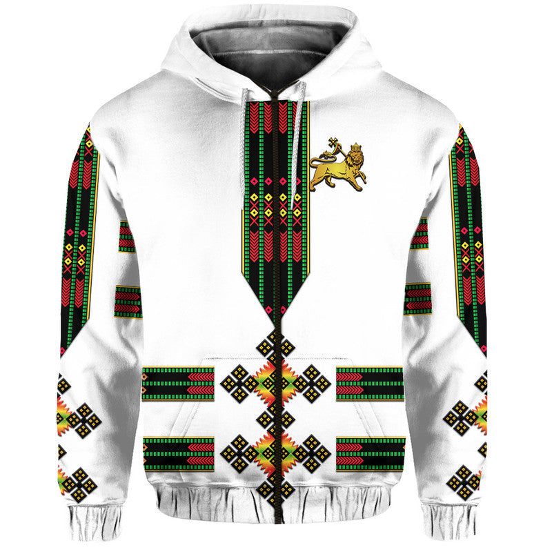 Ethiopia Hoodie Ethiopian Lion Of Judah Tibeb Vibes NO.1 Ver Flag Style LT8 - Wonder Print Shop