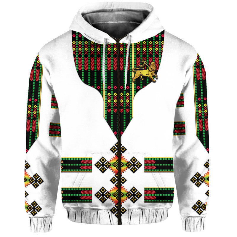 Custom Ethiopia Hoodie Ethiopian Lion Of Judah Tibeb Vibes Flag Style LT8 - Wonder Print Shop
