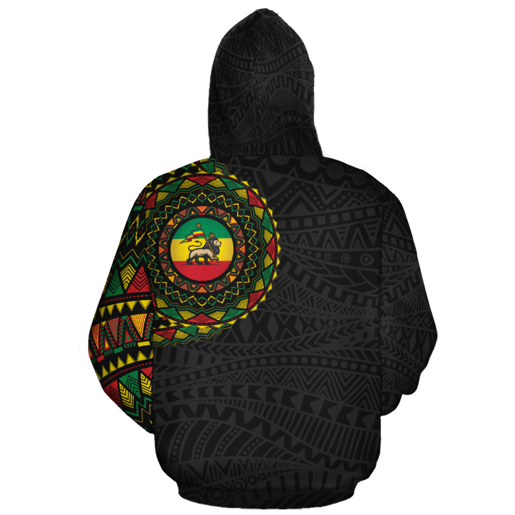 African Hoodie Masterpiece Ethiopia Lion Of Judah Hoodie - Wonder Print Shop
