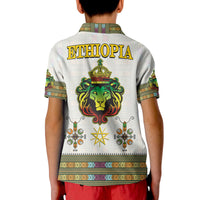 Ethiopia Polo Shirt Ethiopian Lion Of Judah Tibeb Style - Wonder Print Shop