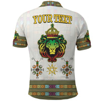 Custom Ethiopia Polo Shirt Ethiopian Lion Of Judah Tibeb Style - Wonder Print Shop