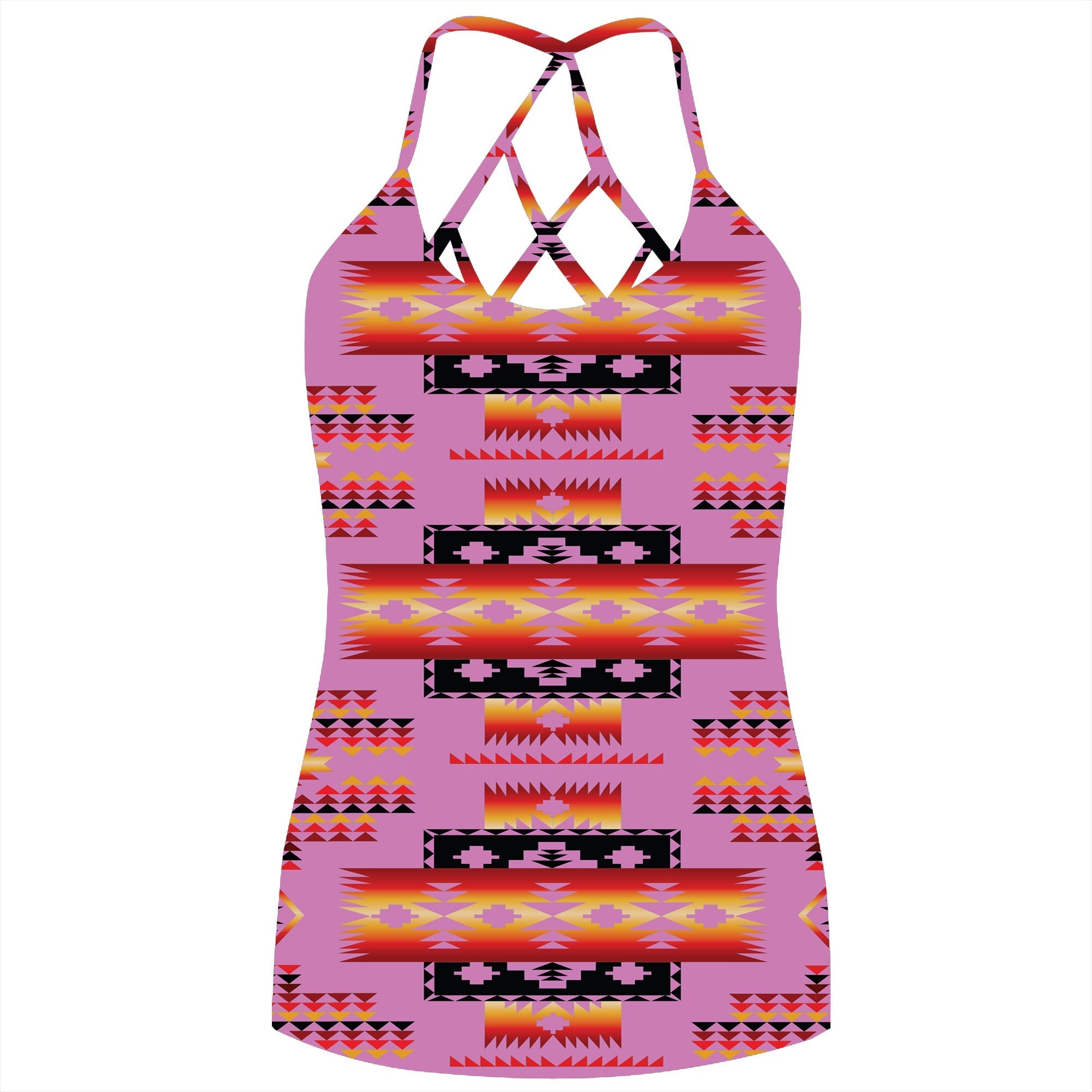 pink-native-american-tribes-pattern-criss-cross