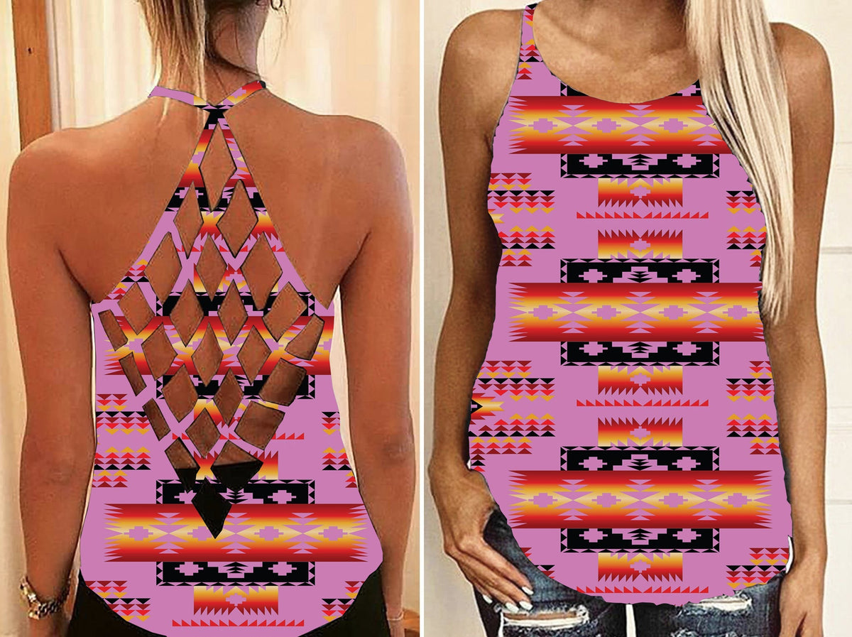 pink-native-american-tribes-pattern-criss-cross