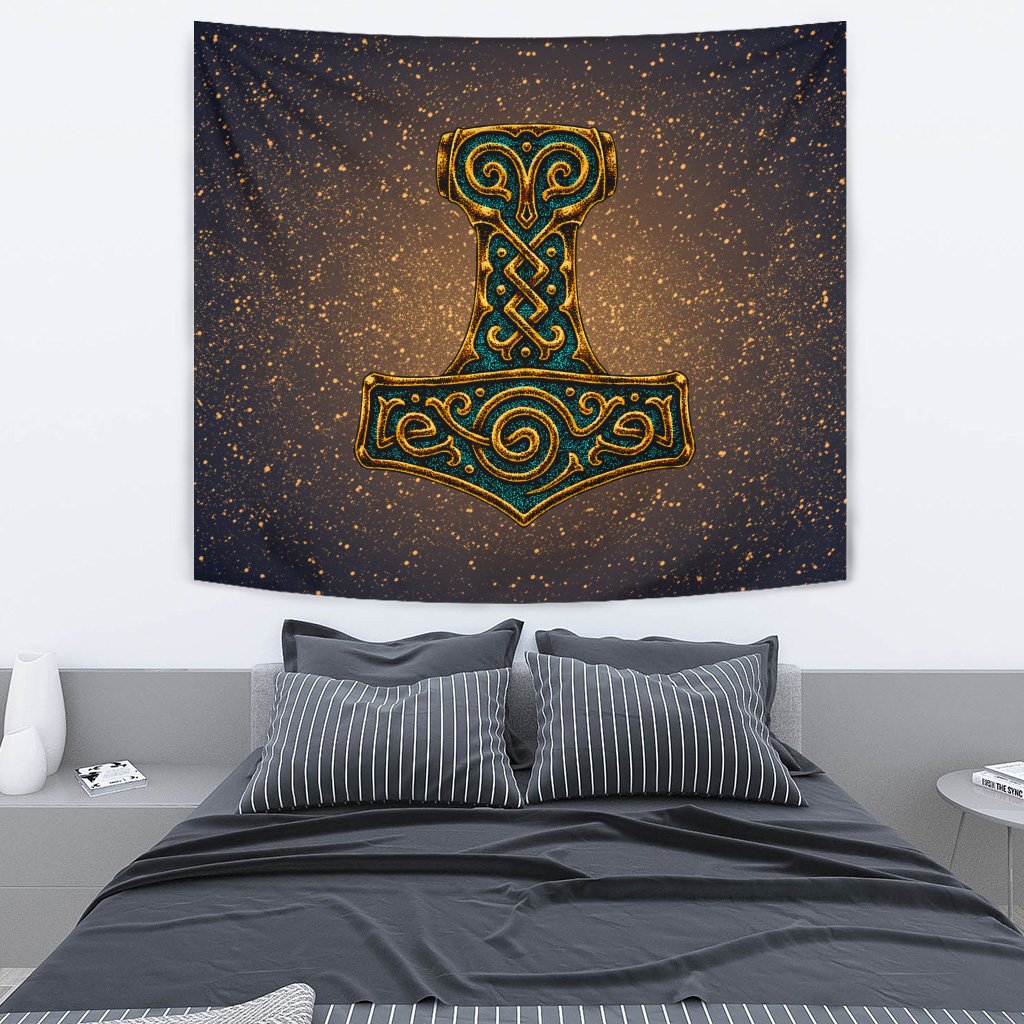 Viking Tapestry - Mjolnir Of Thor RLT12 - Wonder Print Shop