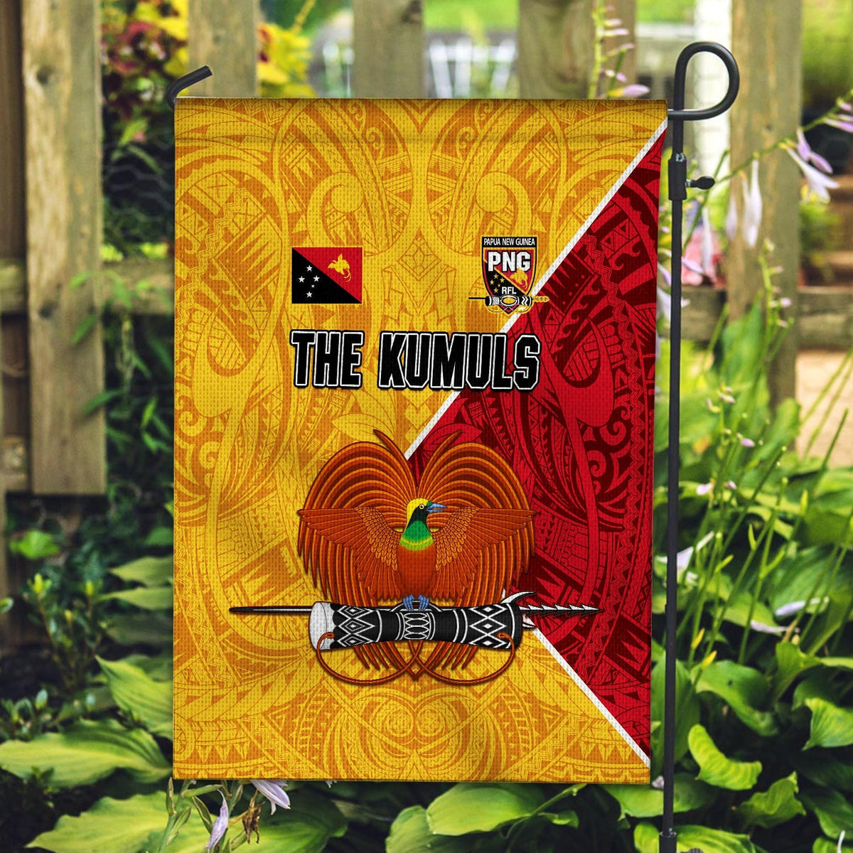 The Kumuls PNG Flag Papua New Guinea Polynesian Dynamic Style - Wonder Print Shop