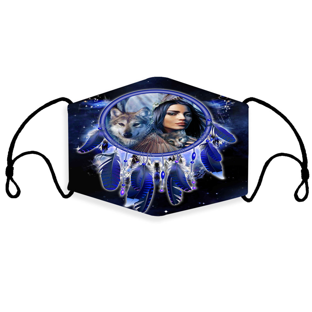 native-american-girl-dream-catcher-blue-galaxy-3d-mask-with-1-filter