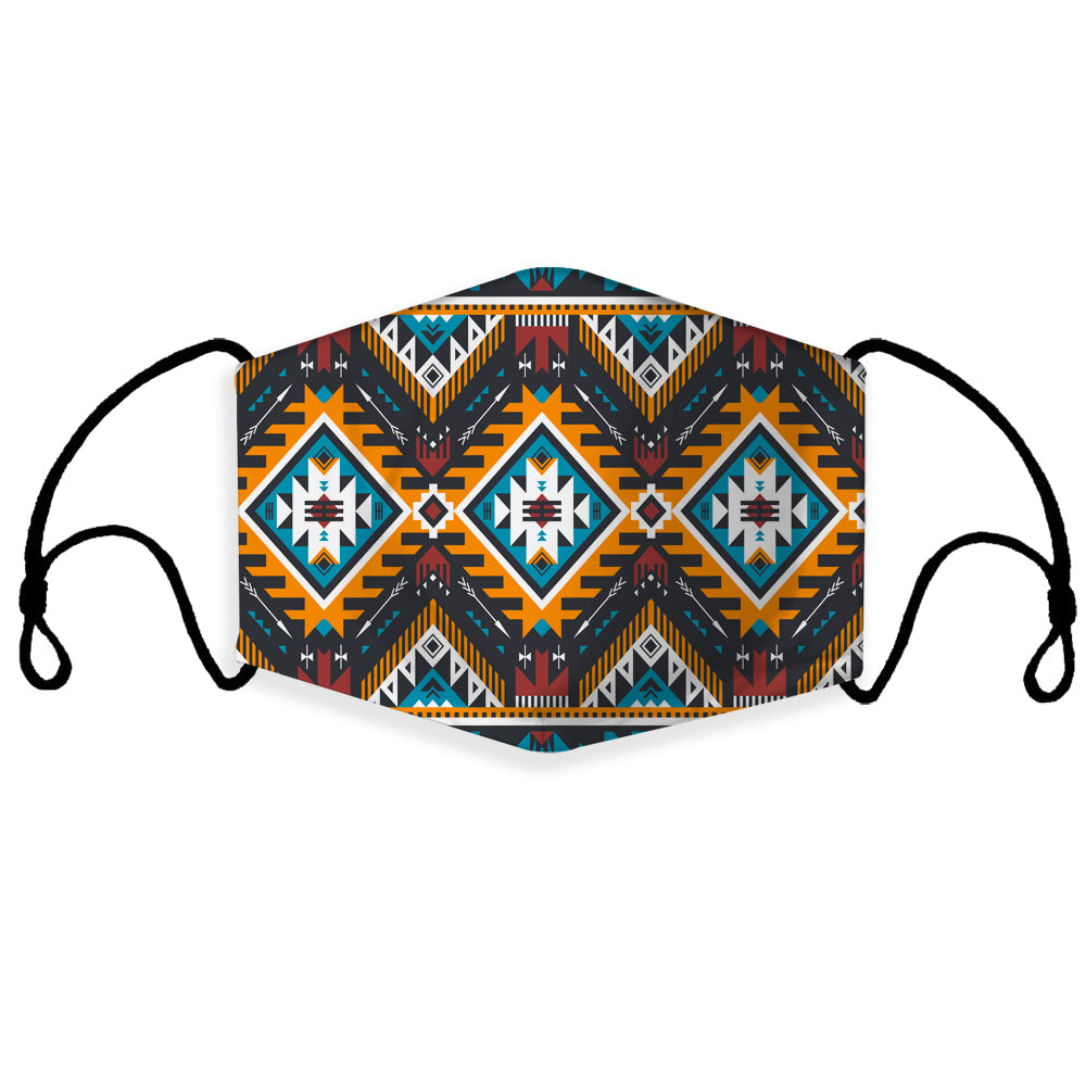 native-american-yellow-aztec-geometric-3d-mask-with-1-filter