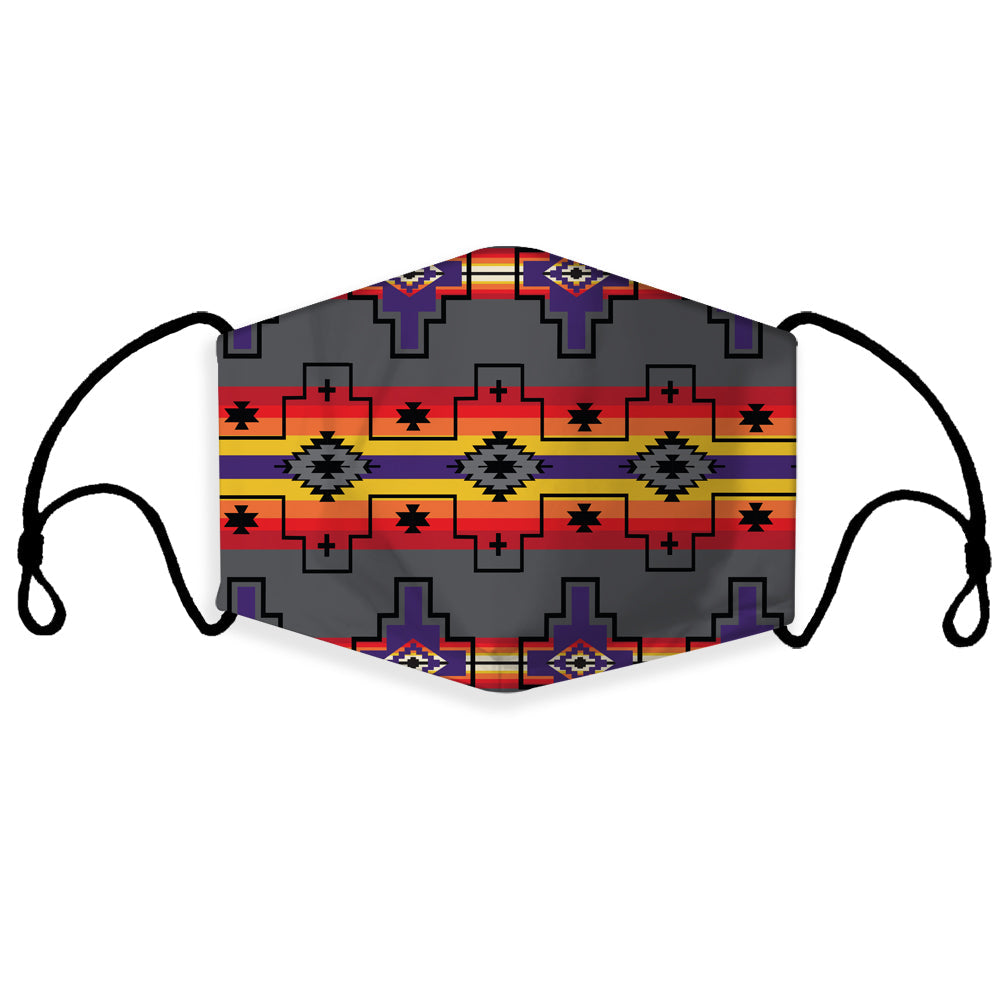 native-american-yellow-and-gray-diamond-pattern-3d-mask-with-1-filter