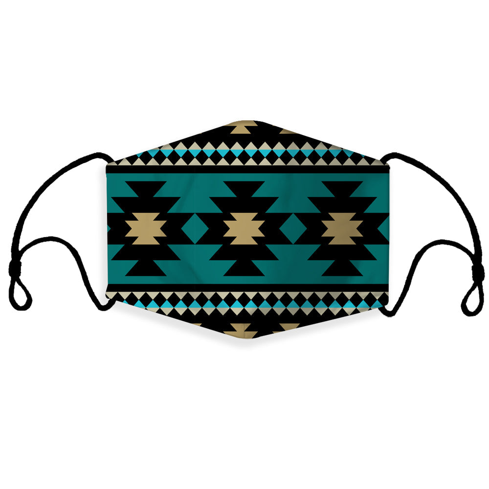 native-american-green-ethnic-aztec-pattern-3d-mask-with-1-filter