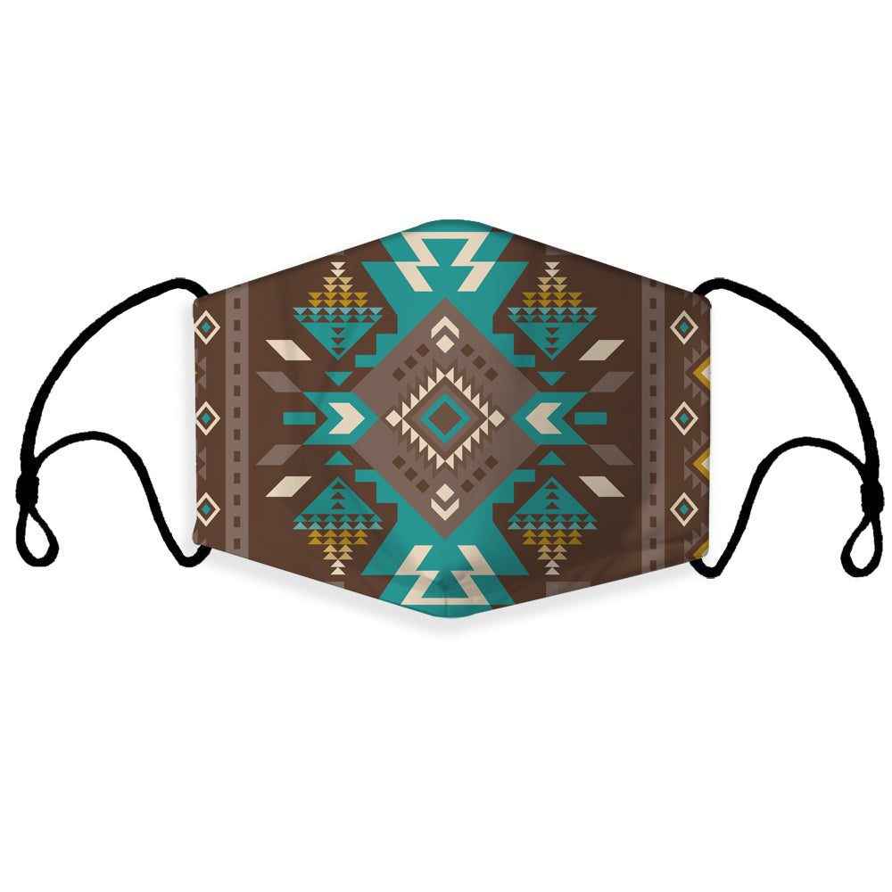 native-american-blue-pattern-brown-3d-mask-with-1-filter