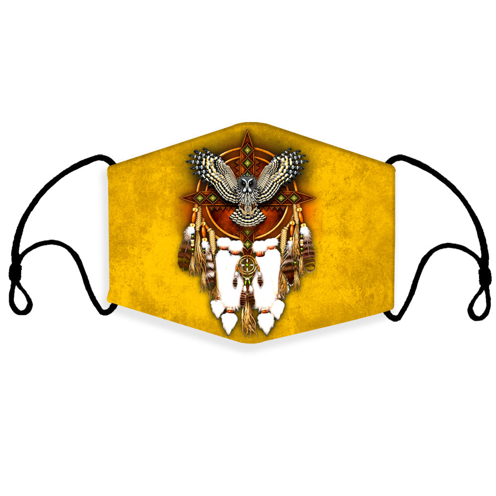 native-american-golden-owl-dream-catcher-3d-mask-with-1-filter