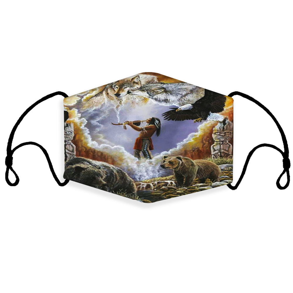 native-american-calling-the-totem-3d-mask-with-1-filter