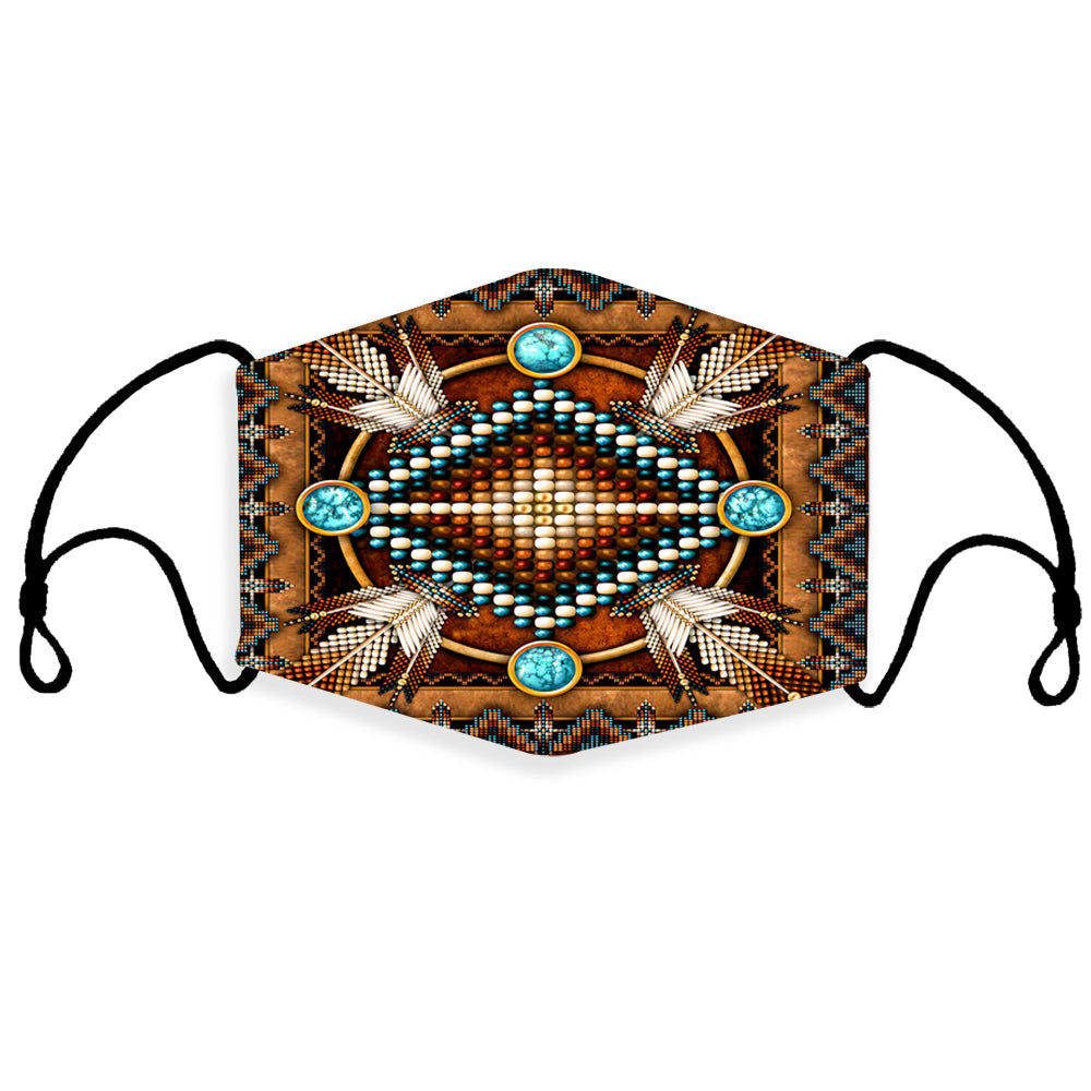 native-american-mandala-brown-3d-mask-with-1-filter