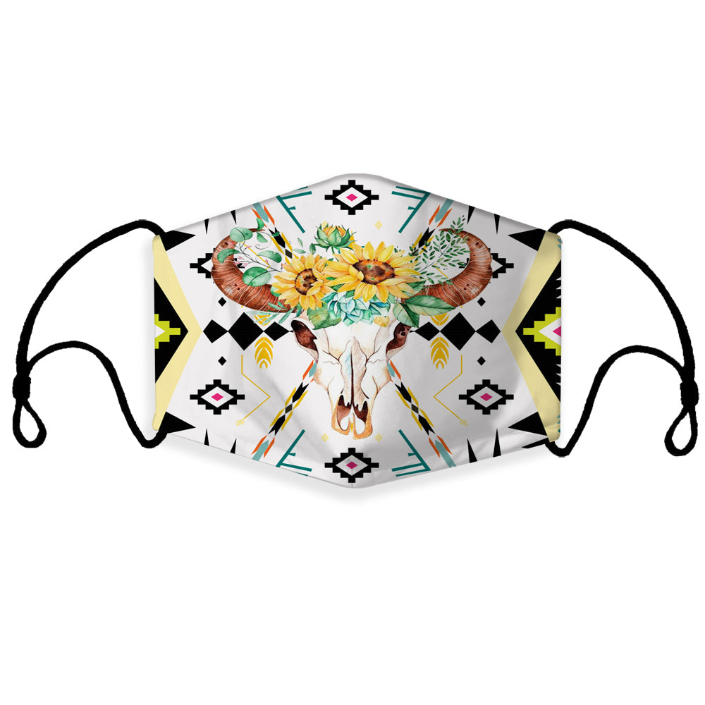 native-american-bison-yellow-flower-3d-mask-with-1-filter
