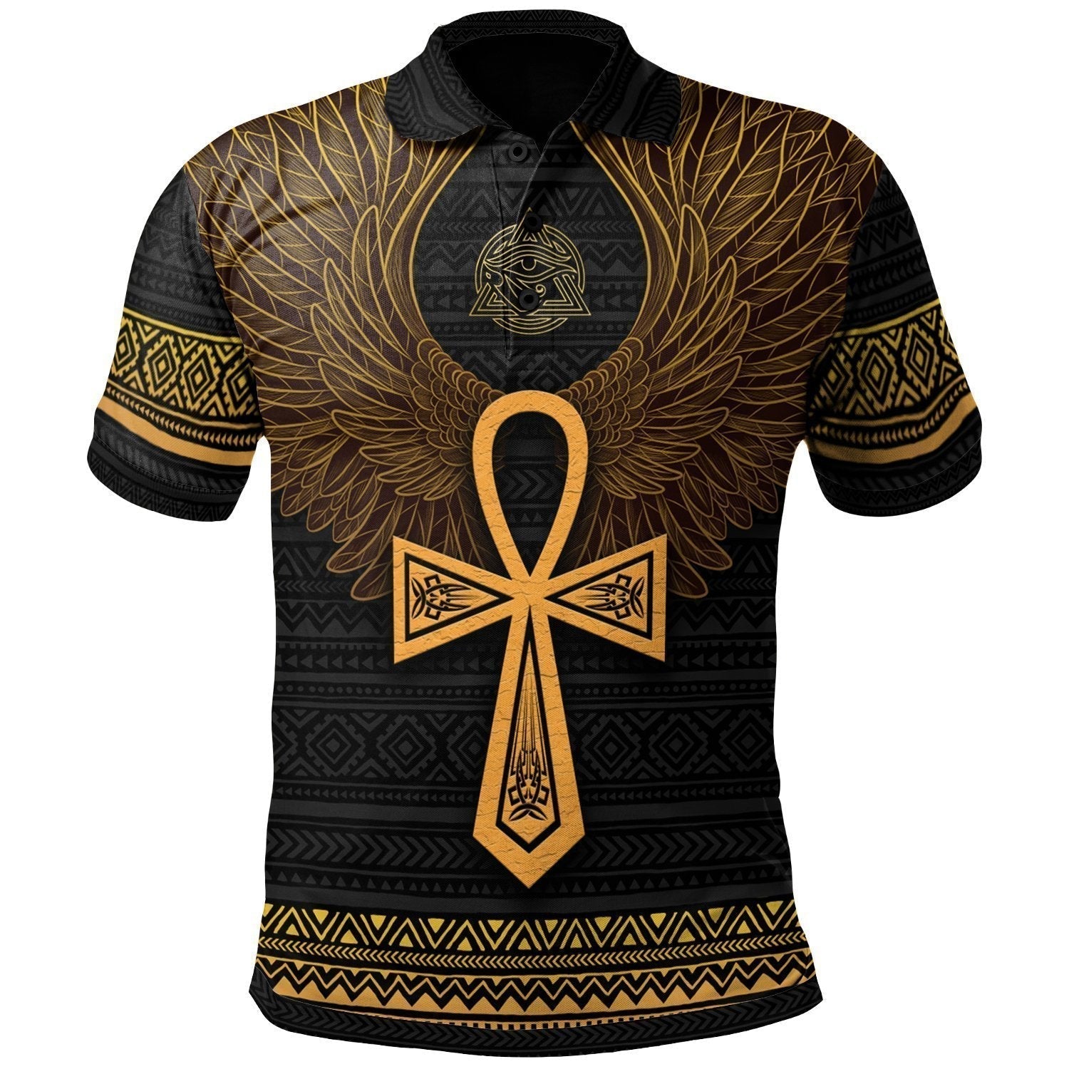 african-polo-shirt-african-ancient-egypt-ankh-and-horuwing-dropi-polo-shirt