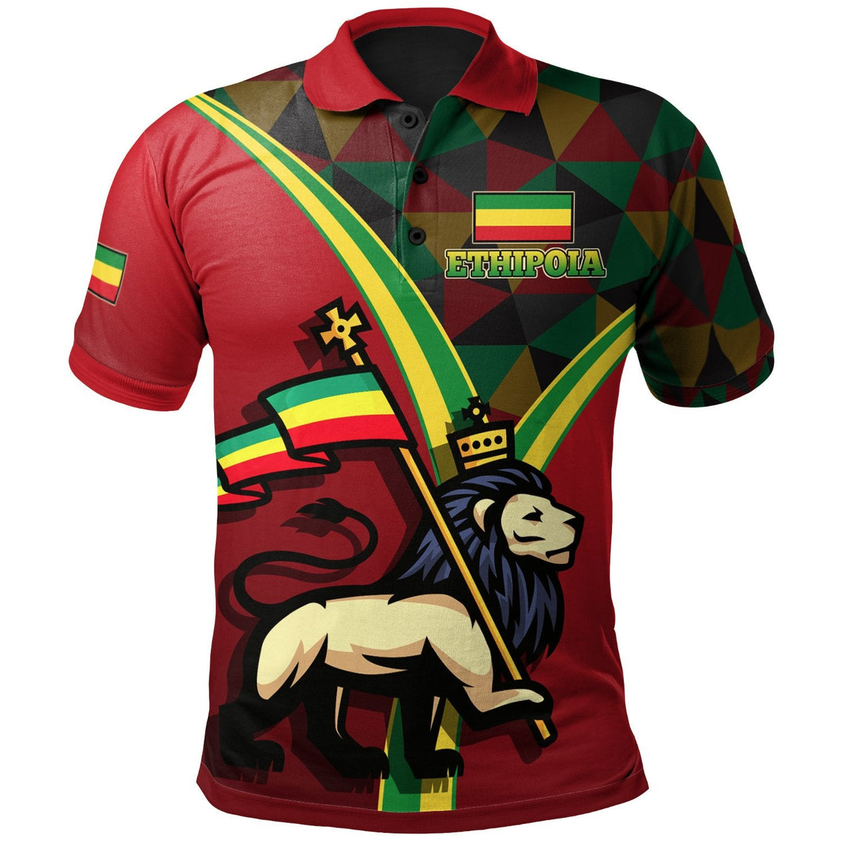 Ethiopia Polo Shirt Ethiopian Pride - Wonder Print Shop