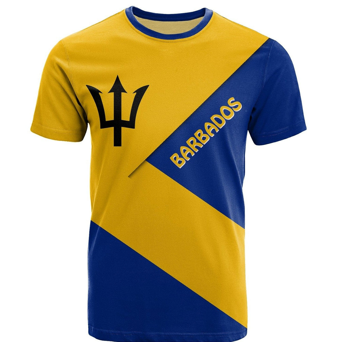 Barbados T Shirt Barbados Flag Style - Wonder Print Shop