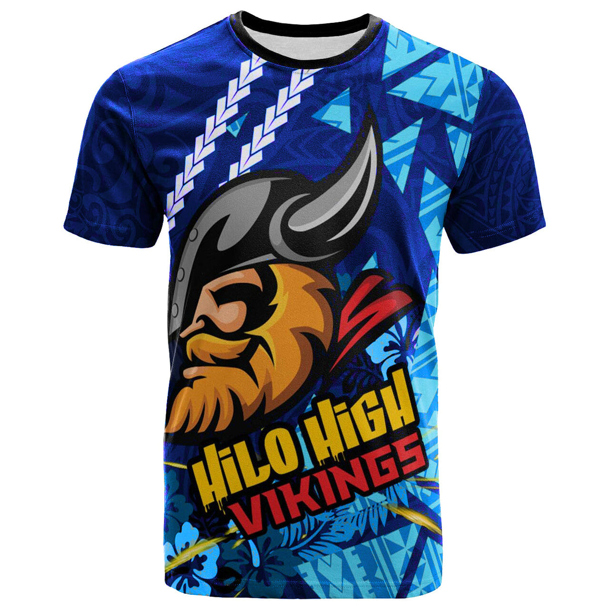 NAWAI Hawaii Hilo High Vikings School T Shirt Polynesian LT13 - Wonder Print Shop