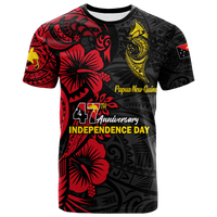 Custom Papua New Guinea 47th Independence Day Bird Of Paradise T Shirt LT2 - Wonder Print Shop