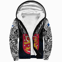 Viking Sherpa Hoodie - Finland Viking Symbol RLT12 - Wonder Print Shop