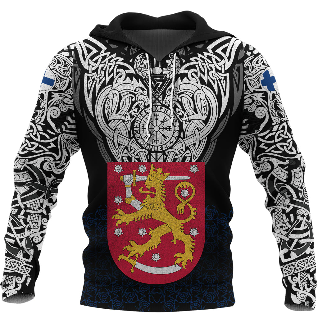 Viking Hoodie Finland Viking Symbol RLT12 - Wonder Print Shop