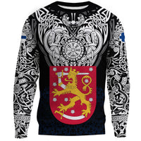 Viking Sweatshirt - Finland Viking Symbol RLT12 - Wonder Print Shop