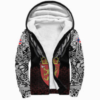 Viking Sherpa Hoodie - Norway Viking Symbol RLT12 - Wonder Print Shop