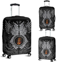 Viking Luggage Cover - Fehu Rune, Raven Tattoo RLT12 - Wonder Print Shop
