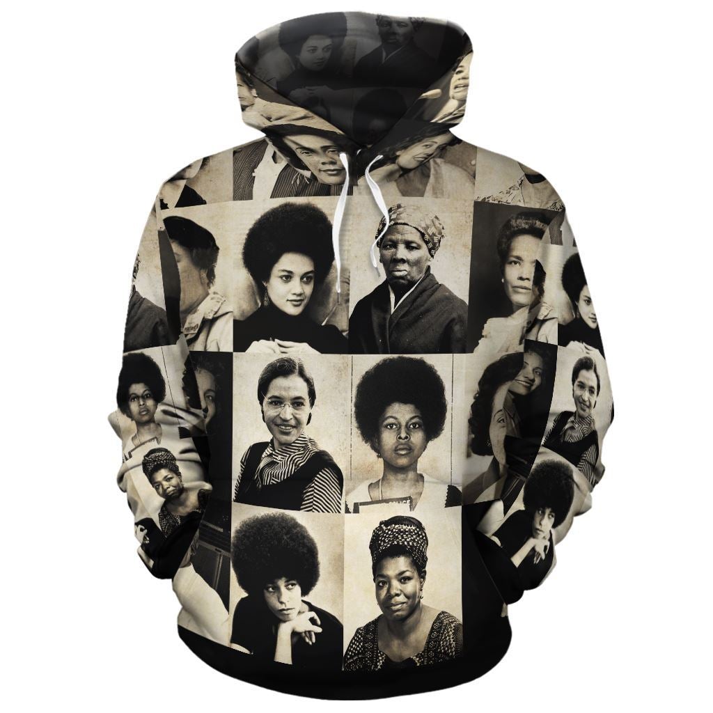 African Hoodie Female Civil Rights Leaders Hoodie - Wonder Print Shop