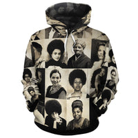 African Hoodie Female Civil Rights Leaders Hoodie - Wonder Print Shop