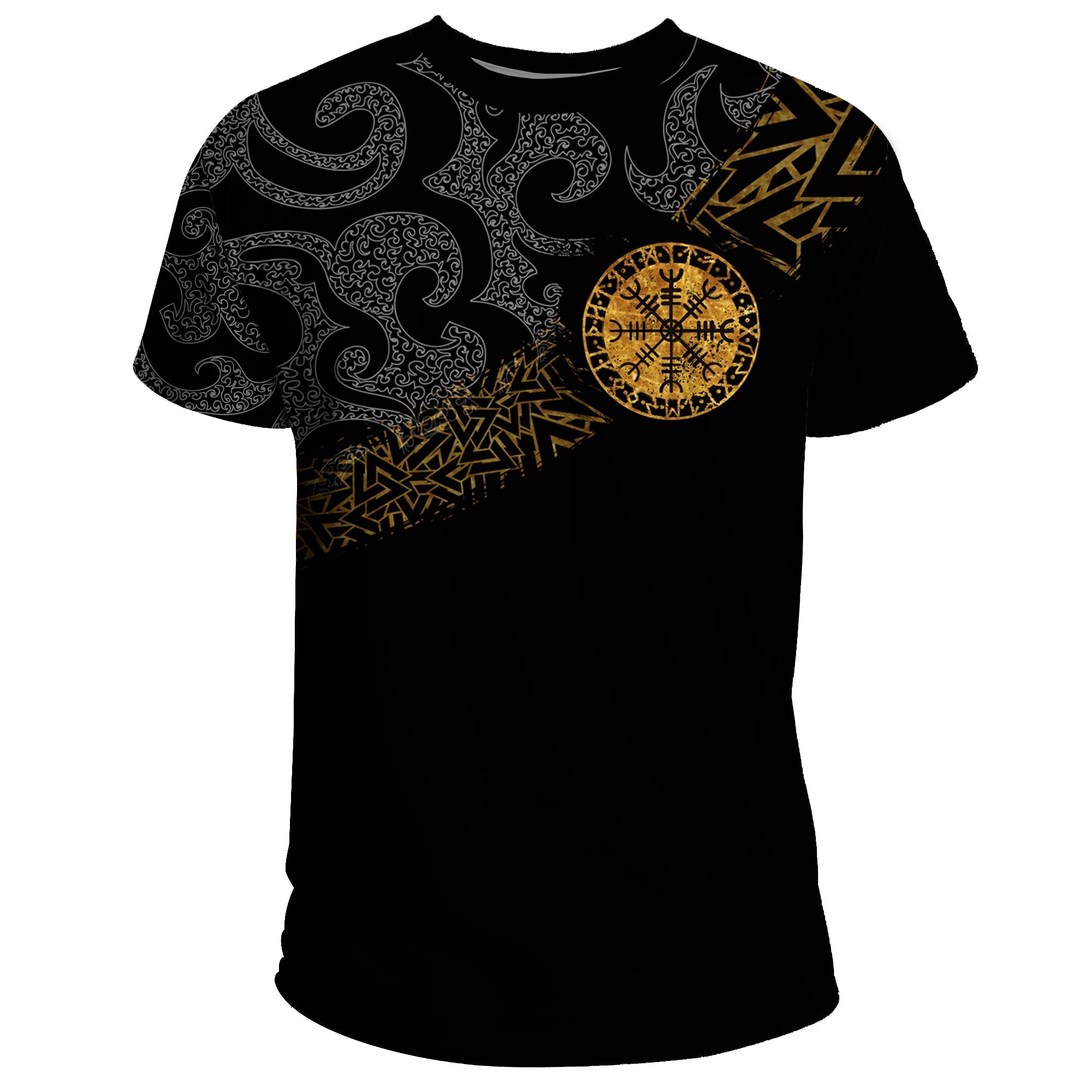 Viking Vikings T Shirt Viking Wolfs Skoll and Hati RLT12 - Wonder Print Shop