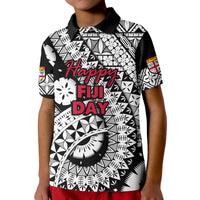 Fiji Day Polo Shirt Masi Kesa Black Style - Wonder Print Shop