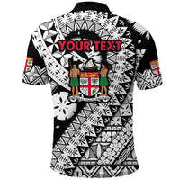 Custom Fiji Day Polo Shirt Masi Kesa Black Style - Wonder Print Shop
