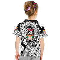 Black and white Fiji Day T-shirt with FIJI crest and dancers graphic on the back